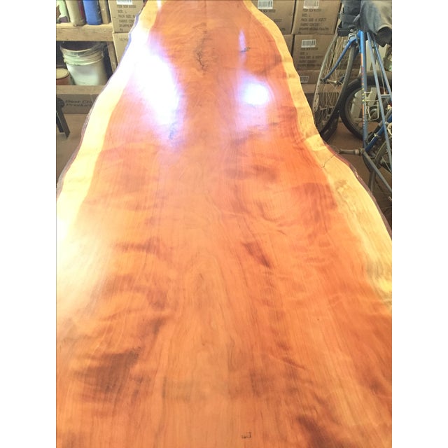 Handmade Redwood Slab Table Chairish