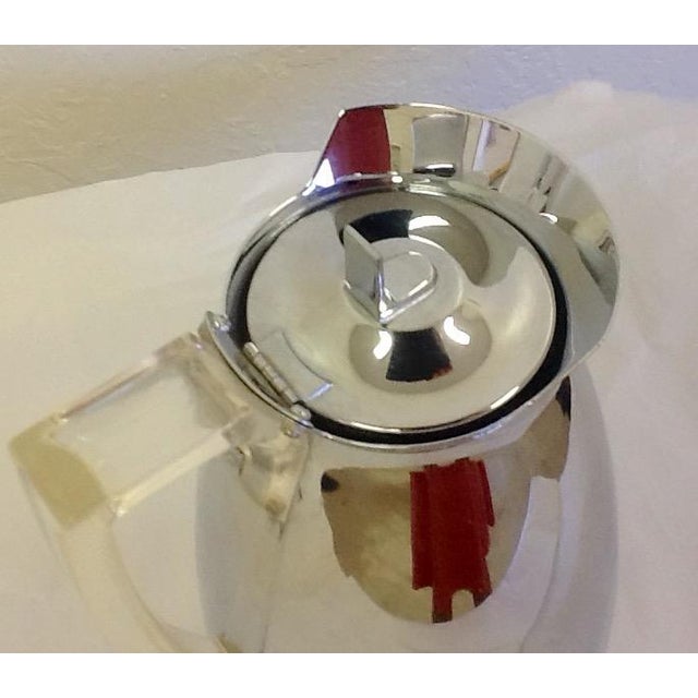 MidCentury Thermos Silver Color & Lucite Caraffe Chairish