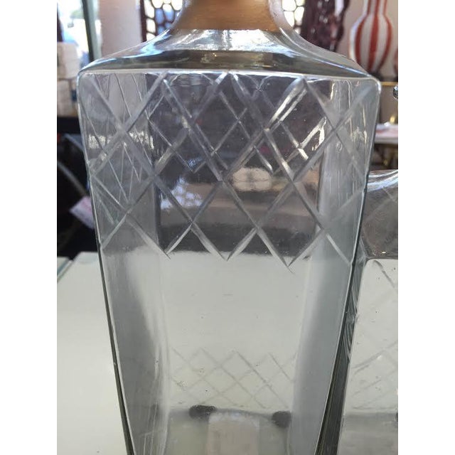 Etched Glass Decorative Decanters Set of 2 Chairish