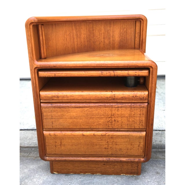 Mid Century Danish Modern Teak Nightstand Chairish