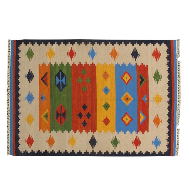 Apadana HandKnotted Kilim Rug 5′6″x 8'1" Chairish