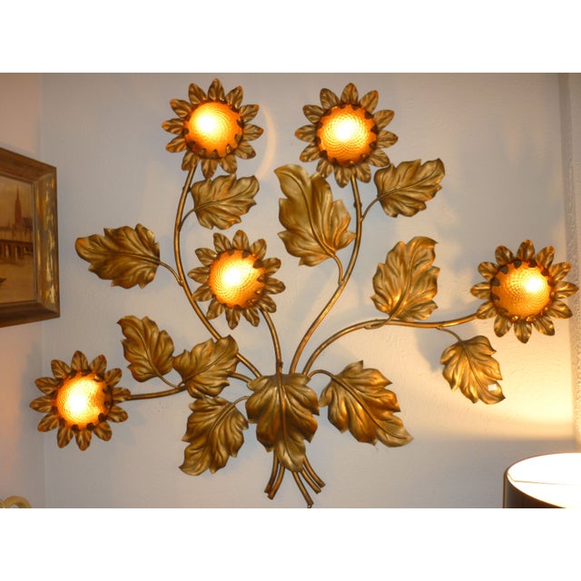 Palladio Sunflower Wall Light Fixture Chairish