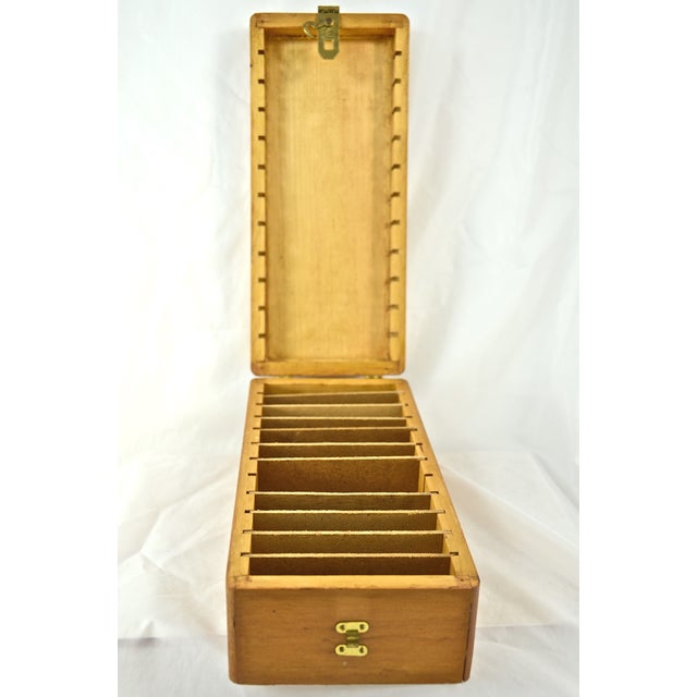 Handcrafted Wood Box with Dividers Inside Chairish