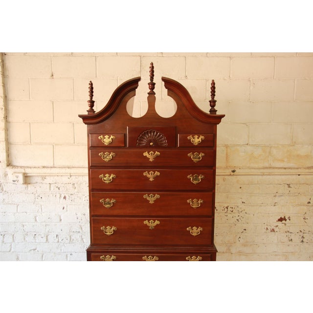 Councill Furniture Queen Anne Cherry Highboy Chest on ...