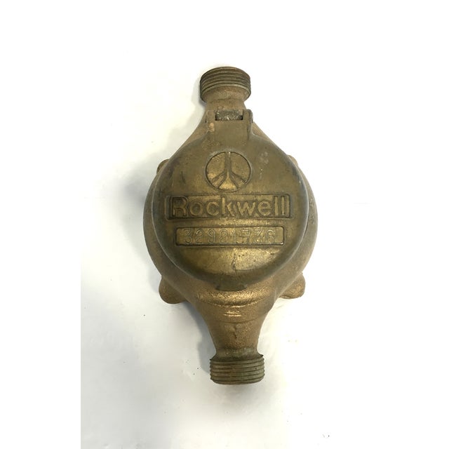 Vintage Brass Water Meter Cover Chairish