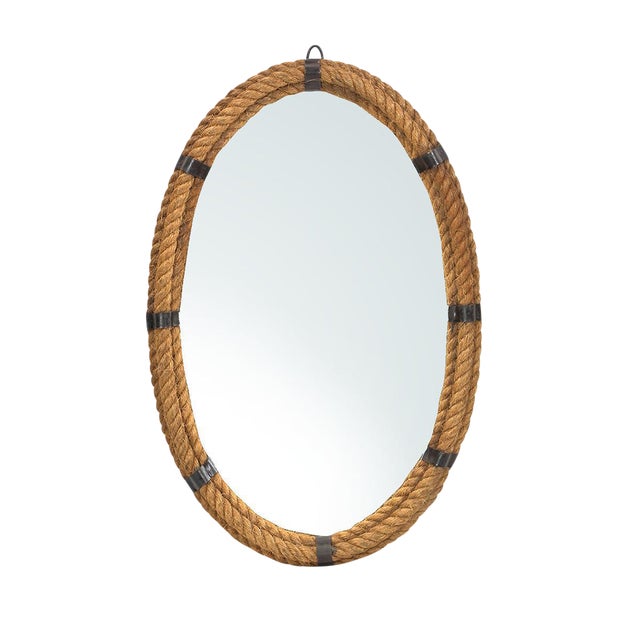 Nautical Oval Rope Mirror Chairish