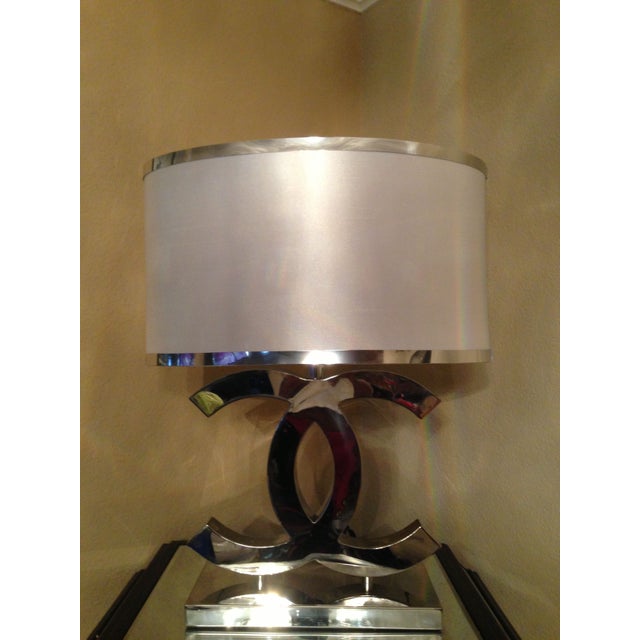 Chanel Silver Table Lamps A Pair Chairish