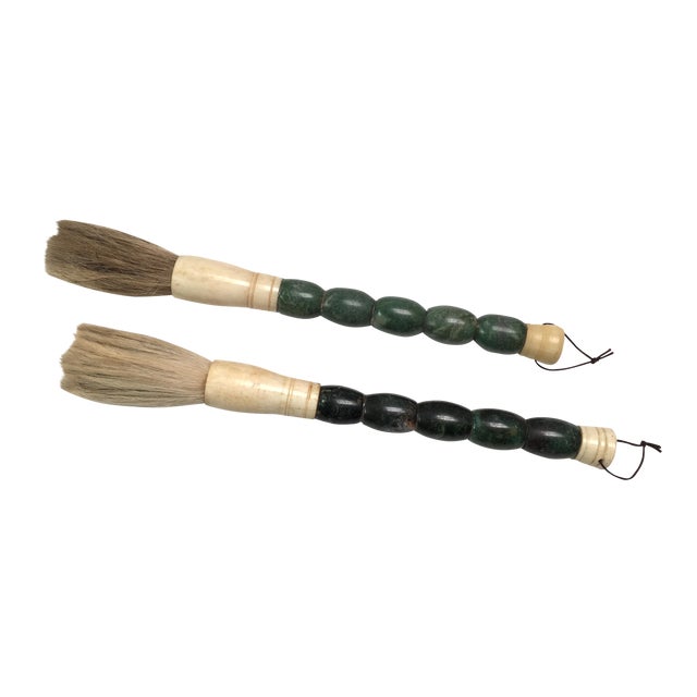 Vintage Chinese Calligraphy Brushes Pair Chairish