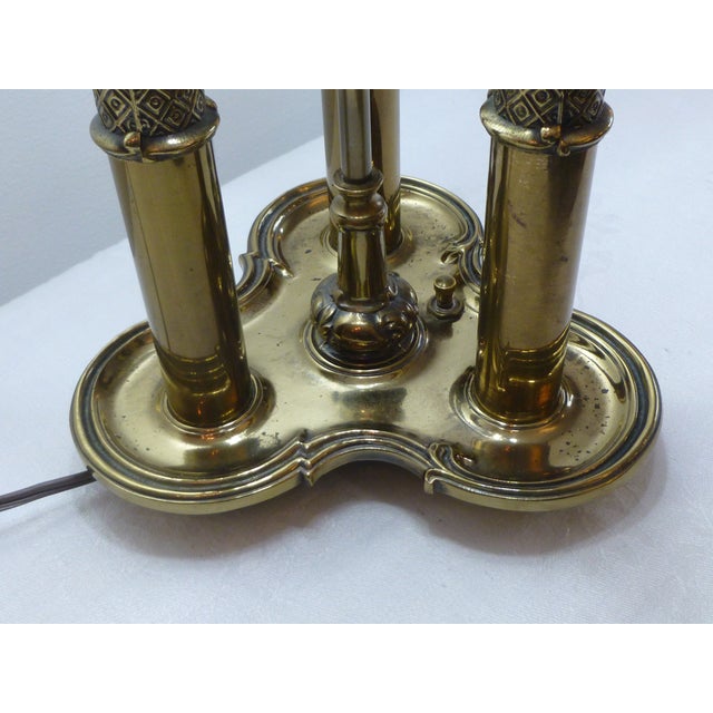 Stiffel Bouillotte Brass 3 Candlestick Table Lamp Chairish