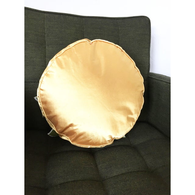 Mid-Century Round Floral Pillow Chairish