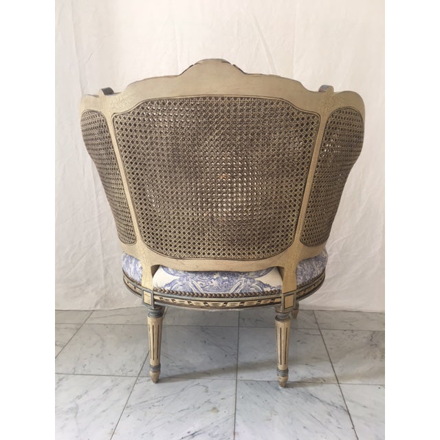 Antique French Double Cane Bergere Chair Chairish