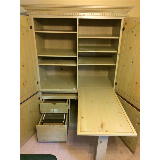 Fold Out Desk Armoire Chairish