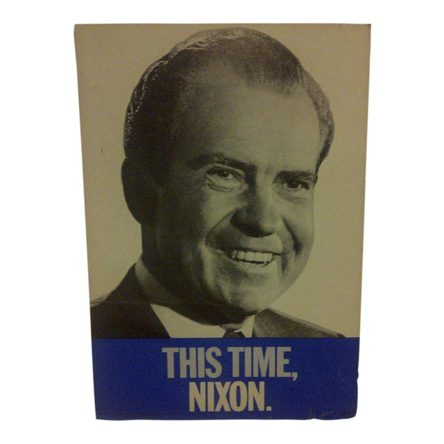Vintage Richard Nixon Presidential Campaign Poster Circa 1972 Chairish