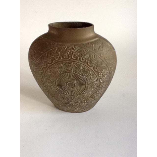 Vintage Engraved Brass Vessel Chairish