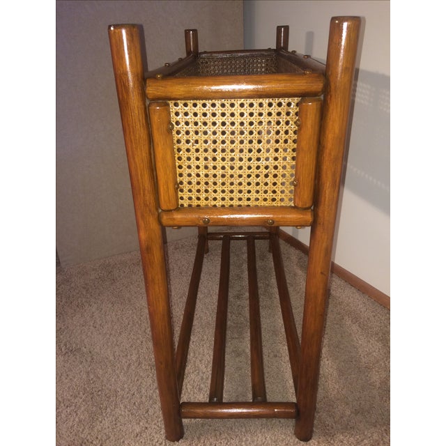 Rattan & Wicker Plant Stand Chairish