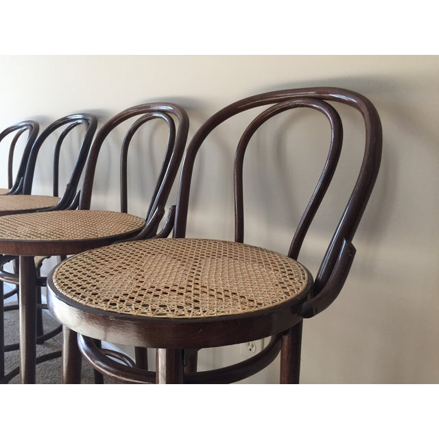 Style Bentwood Bar Stools Set of 4 Chairish