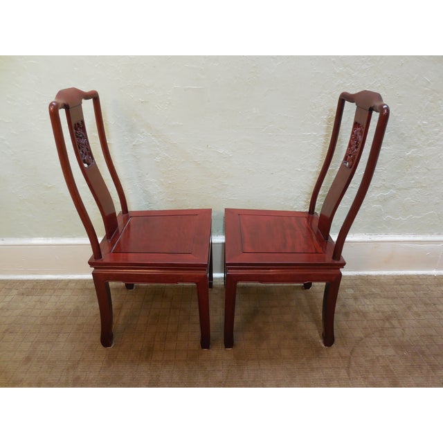 Chinese Rosewood Oriental Style Dining Chairs 10 Chairish