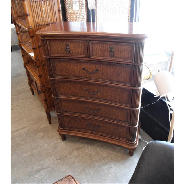 Kathy Ireland Rattan Chest of Drawers Chairish