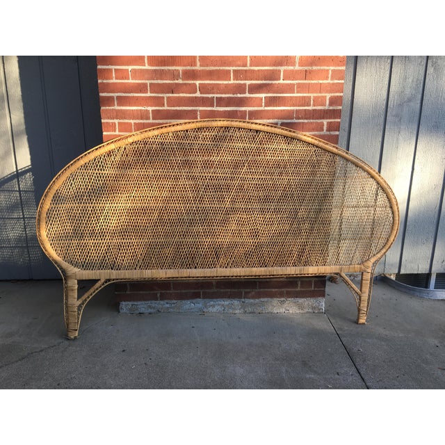 Boho Chic Wicker King Headboard Chairish