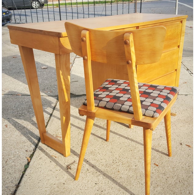 Russel Wright for Conant Ball Maple Desk & Chair Chairish