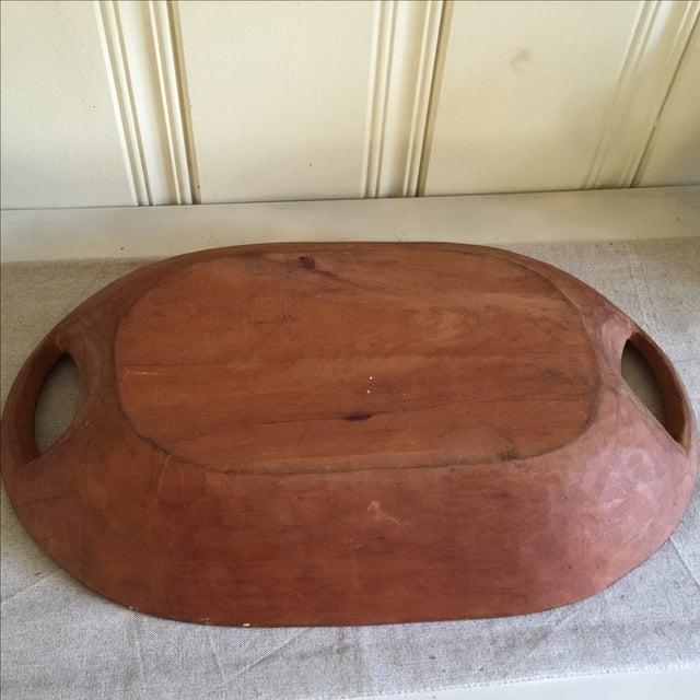Vintage Wood Platter, Dough Tray Chairish