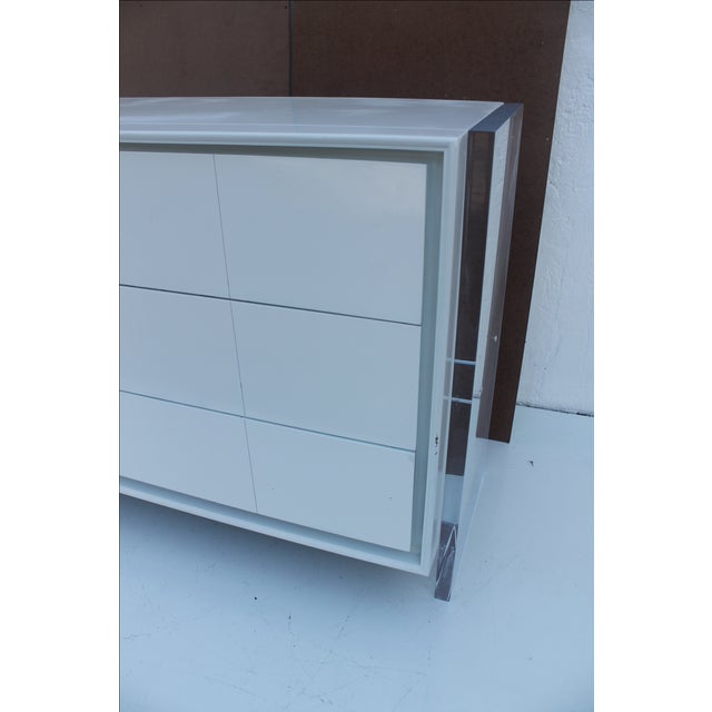 Robert Lewis MidCentury Modern White Filing Chairish