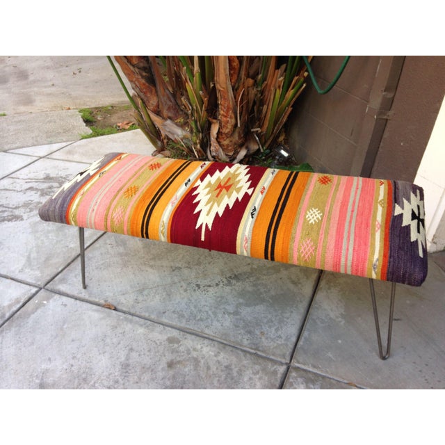 Turkish Kilim Bench Chairish