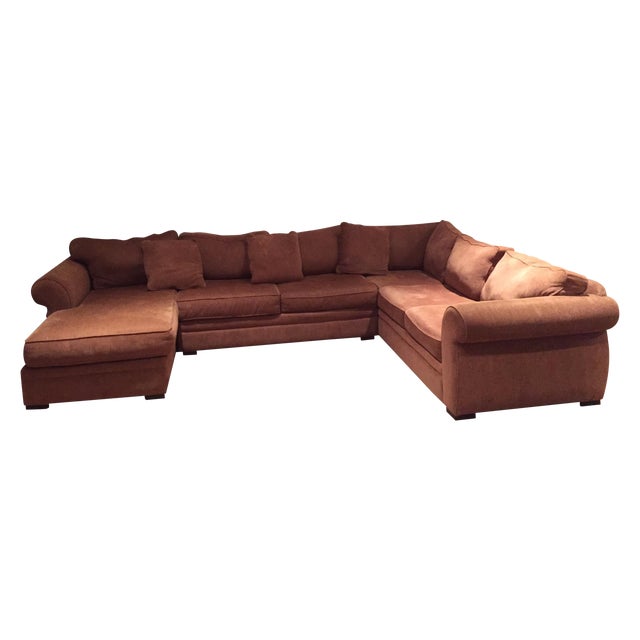 Extra Large Brown Sectional Sofa & Chaise Chairish
