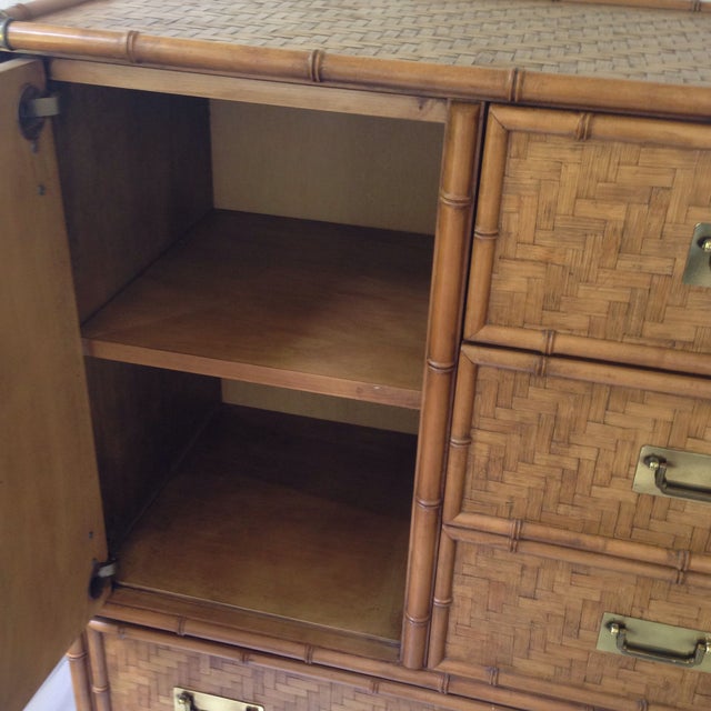 Faux Bamboo MidCentury Dixie Dresser Chairish