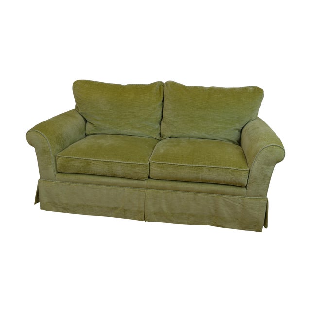 Sage Green Velvet Custom Scalamandre Loveseat Chairish