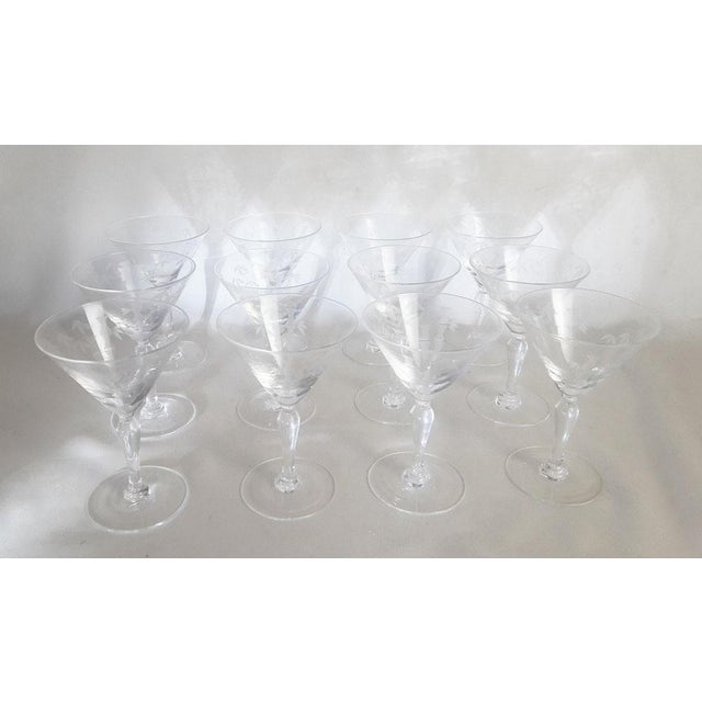 Vintage 1950s Noritake Sasaki Crystal Martini Glasses ...