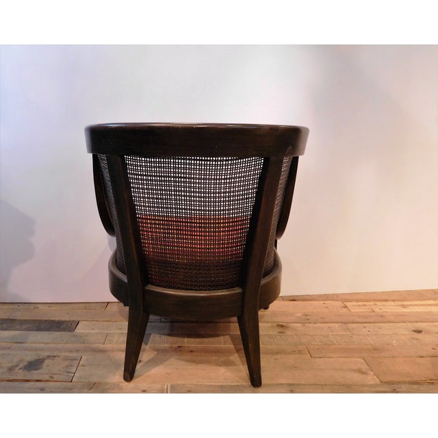 Vintage Wicker Barrel Back Accent Chair | Chairish