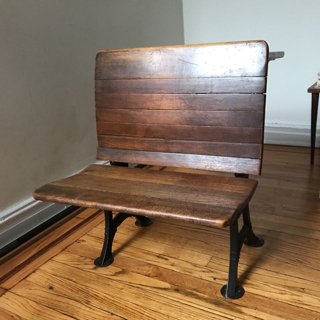 Antique School Desk Bench Chairish
