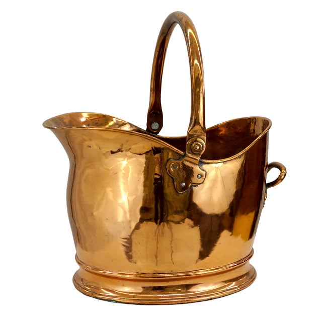 Victorian Copper Coal Scuttle Bucket Chairish