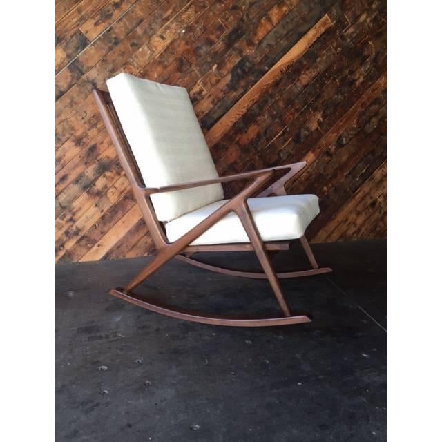 Mid Century Style Custom Z Rocking Chair Chairish