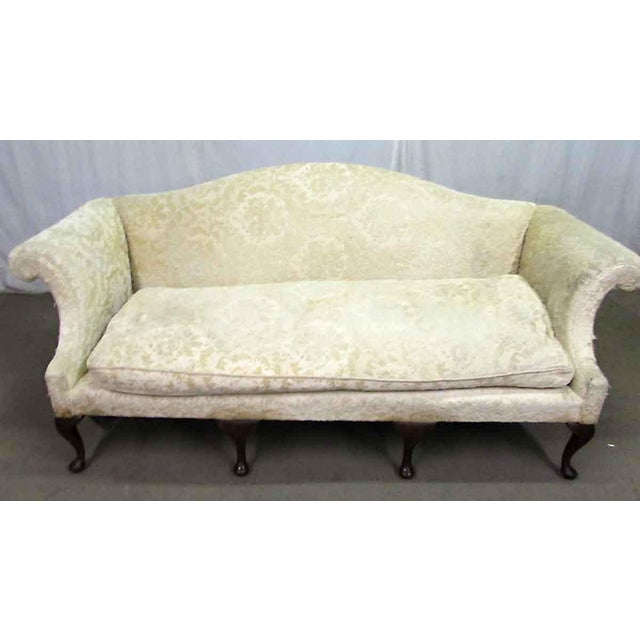 Vintage White Floral Velvet Sofa Chairish