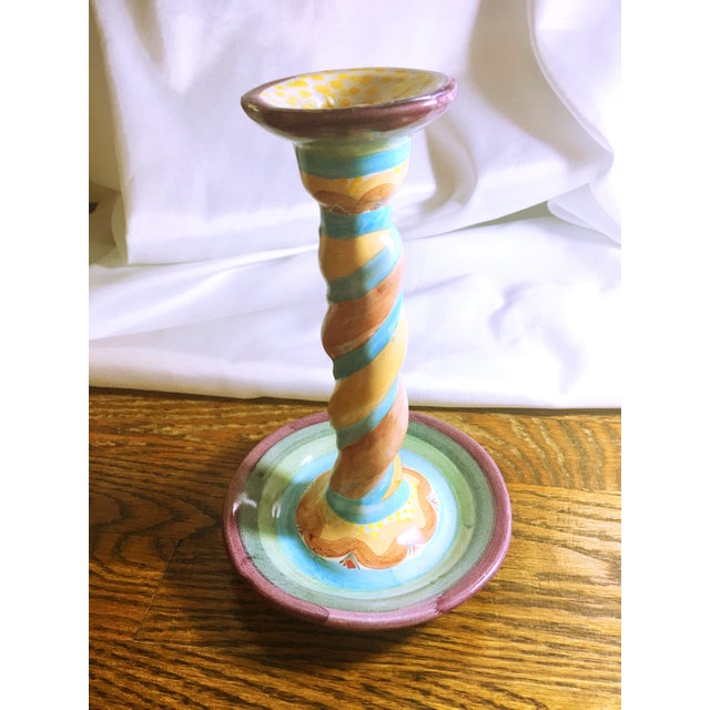 MacKenzie Childs Vintage Candle Holder Chairish