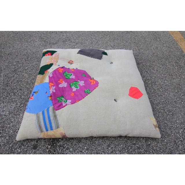 Vintage Turkish Hemp Floor Pillow Chairish