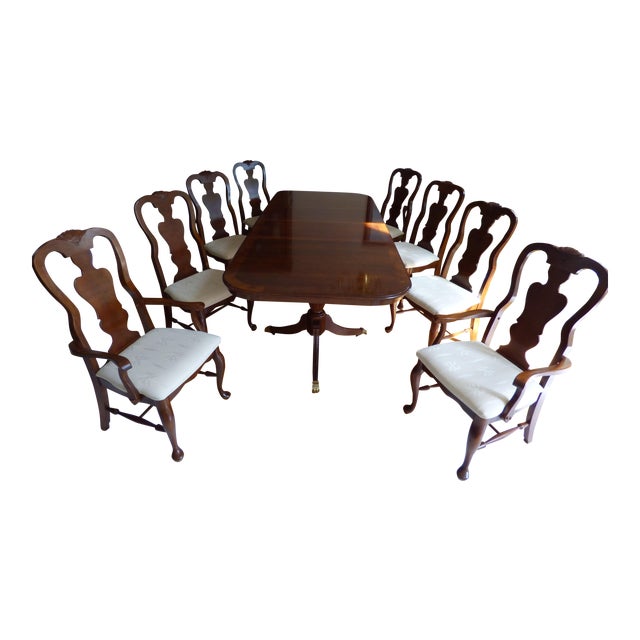 Queen Anne Dining Room Set | Chairish