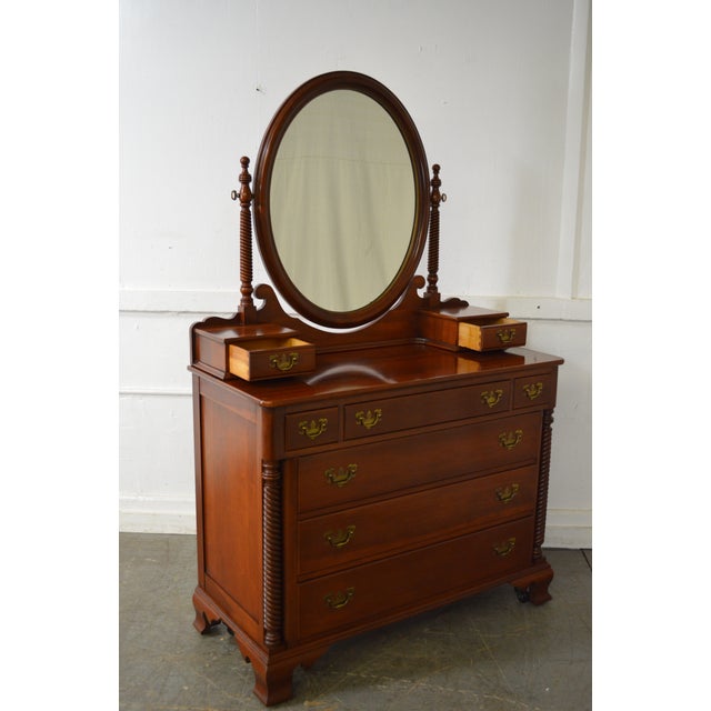 Willett of Wildwood Solid Cherry Dresser w/ Mirror Chairish