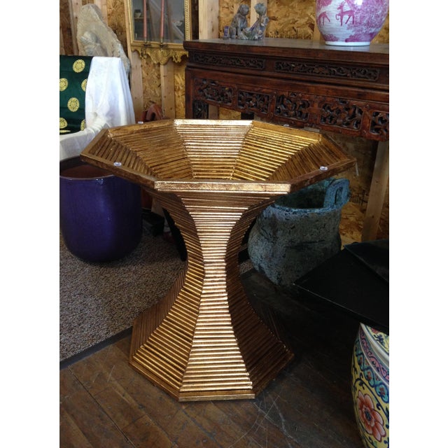 Gold Octagon Pedestal Dining Table Base | Chairish