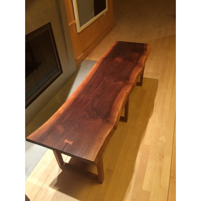 CustomDesigned Raw Edge Walnut Coffee Table Chairish