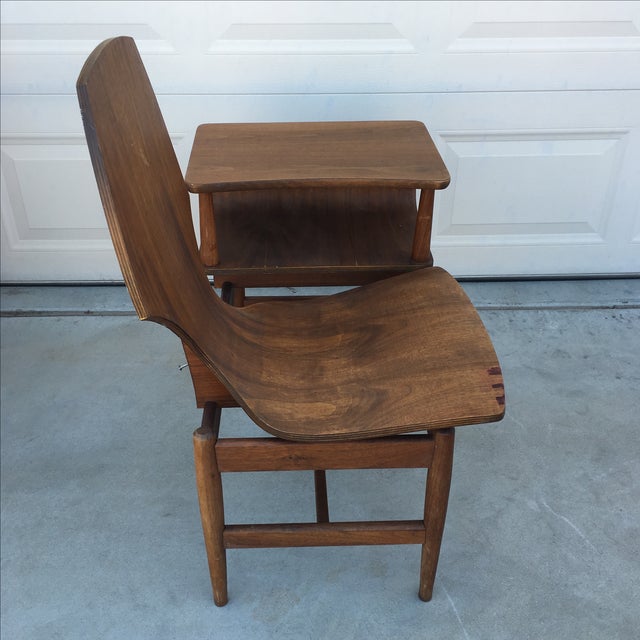 Plycraft Mid-Century Modern Bentwood Gossip Bench | Chairish