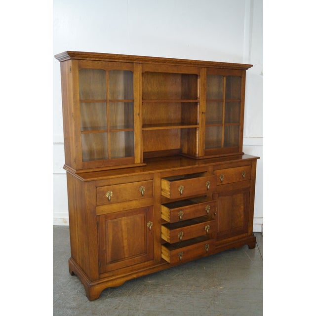 Stickley Solid Cherry 2 Piece Hutch China Chairish