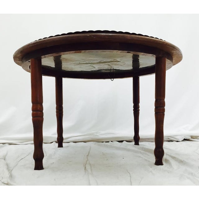 Vintage Brass Tray Top Coffee Table Chairish