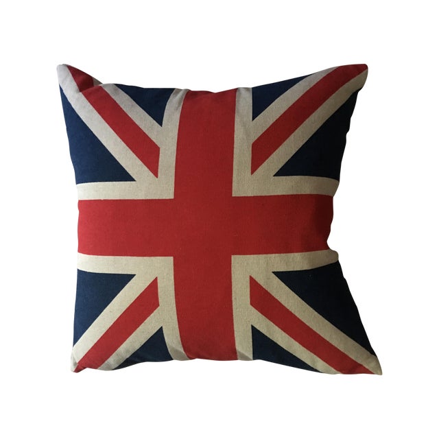 Vintage British Union Jack Flag Pillow Chairish