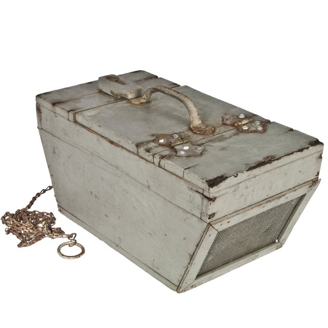 Vintage Wood Bait Box Chairish