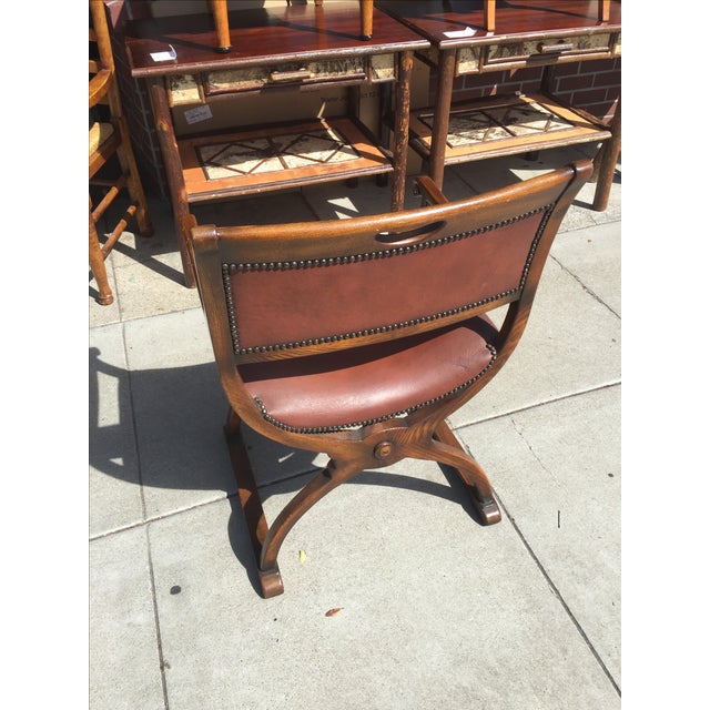 Theodore Alexander Directors Chair Savranola With Leather Seat Chairish