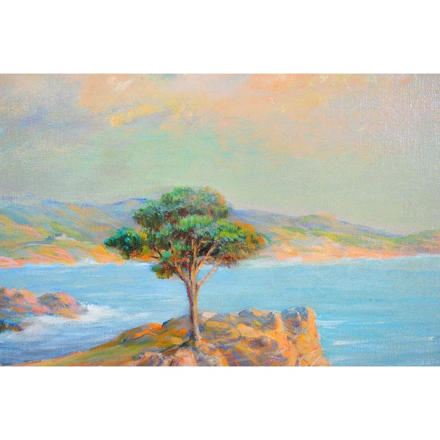 1935 Andreas Roth Carmel Coastline Oil Painting | Chairish