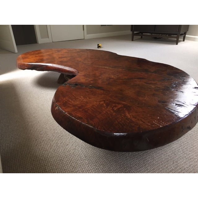 Mid Century Redwood Burl Coffee Table Chairish